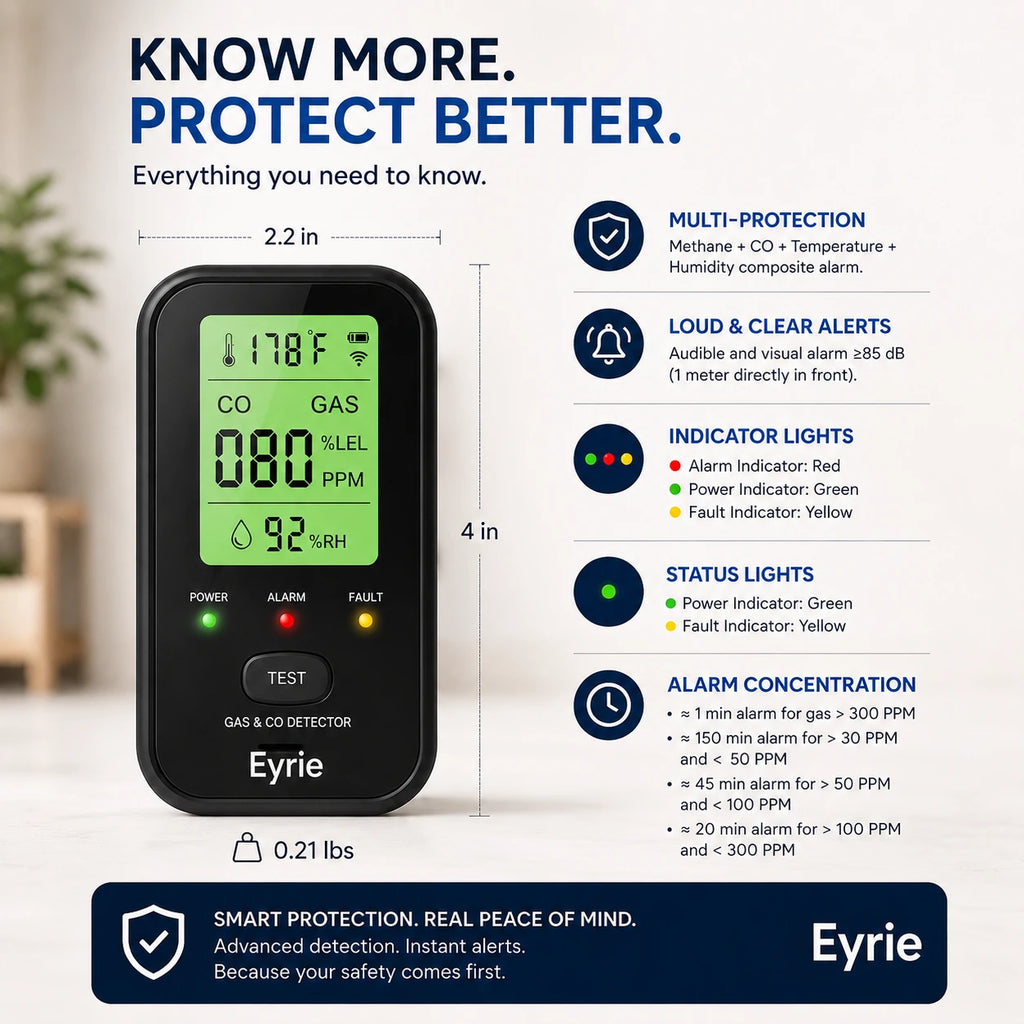 4 In 1 CO Detector